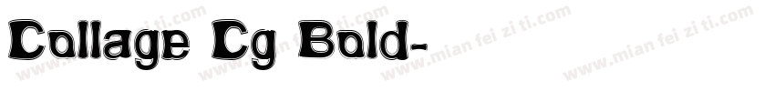 Collage Cg Bold字体转换